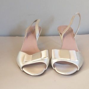 White Kate Spade Heels